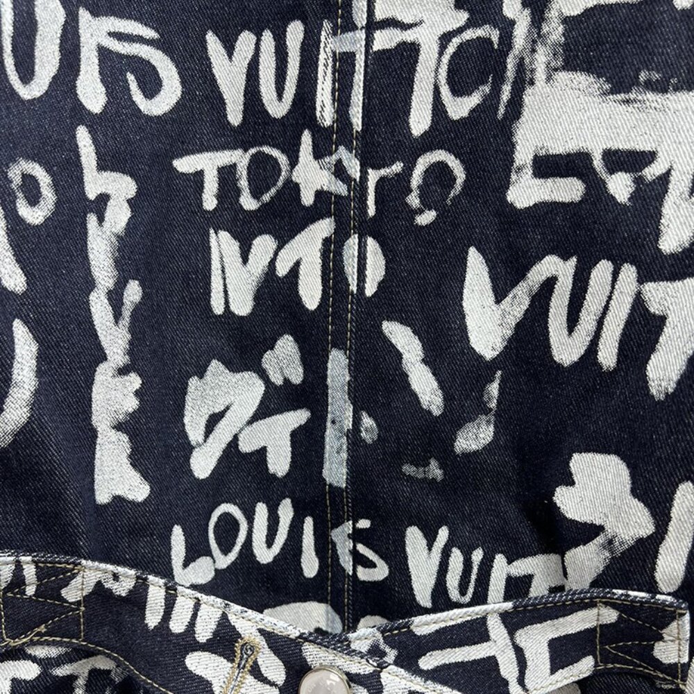 Louis Vuitton Lv Scribble Pattern Denim Jacket - image 4